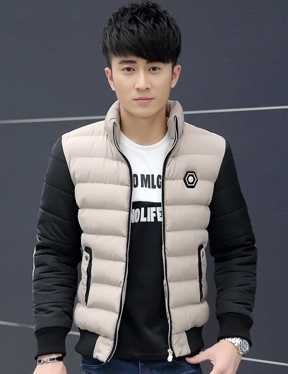 比狮诺 男棉服 男棉衣外套 羽绒棉 8809